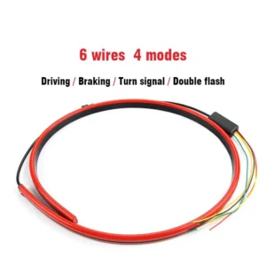 Ha26a9723044a4a6eb9b5f0a8ca52e930S.webp 12V Car LED Strip Brake Lights 90cm Rear Tail Warning Light High Mount Stop Lamp Flow Waterproof Auto Day Interior Accessories