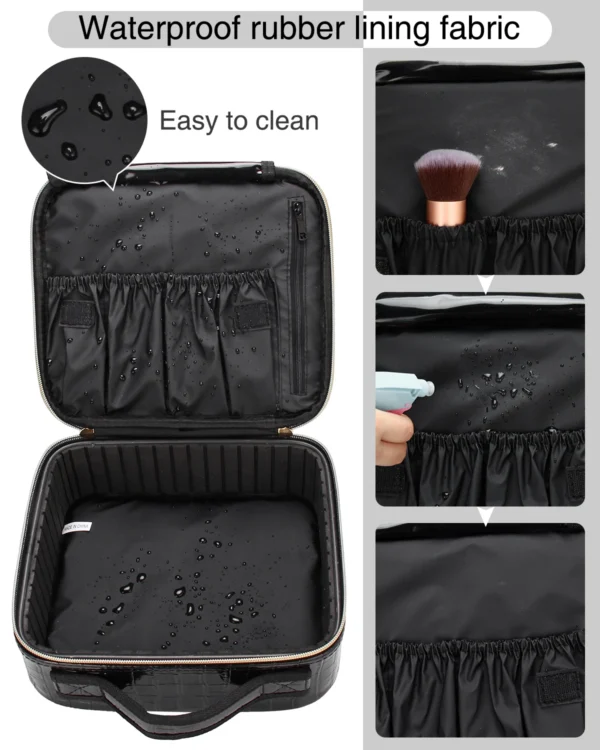 Ha9ccc2ea56104ba3ab9f87756dc59e8cr.webp Relavel Makeup Case Leather Travel Cosmetic Storage Case Portable with Adjustable Dividers Cosmetic Case Organizer