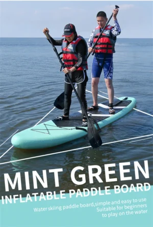 Hb2950023cac24c3b8c105f1c2d58a8cep.webp Inflatable Stand up Sup Paddle Board Upright Surfing Board Swimming Skateboard Tiro Wide Body Family Fun Playing with Water