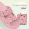 Hb90bf1b24074489bba3f99733bc05e48w.webp 2021 New Design Comfortable Soft Platform Flip Flops for Slippers for Women Home Slides Sandal Breathable Home for Slippers