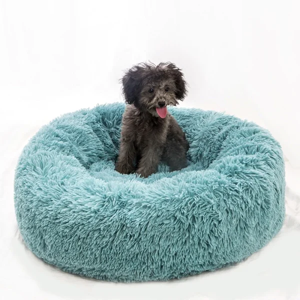 50cm Design Dog Beds Cat Mat Round Soft Long Plush Bed for Dogs Pet Products Dog Cushion Cat Bed Sleeping Sofa Mats