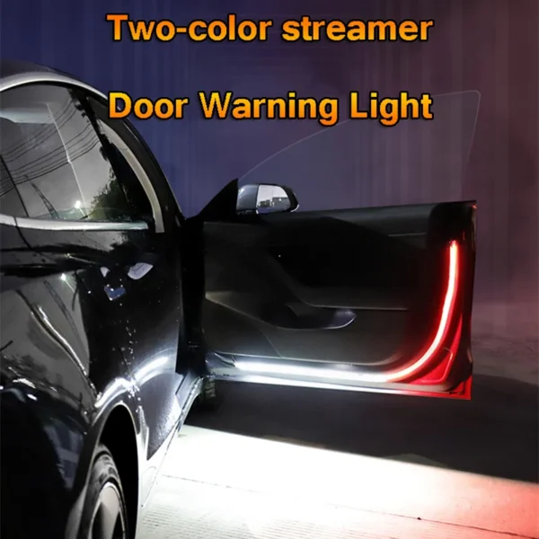 Led Car Door Warning Lights 120cm Anti-collision Strobe Flashing Safety Lamp Streamer Decorative Atmosphere Ambient Light 12V