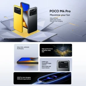 Global Version Xiaomi POCO M4 Pro 4G 64MP Camera Mobile Phone 6GB+128GB 6.43inch Android Smartphones