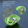 OWS 80 OWS80 True Wireless Earbuds Bone Conduction Transparent Crystal Open Ear Clip Digital Display TWS Earbud Headphone