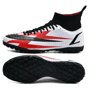 Superfly Men Boys Soccer Shoes Football Boots High Ankle Kids Cleats Training Sport Sneakers Size 35-45 Futsal Shoe Dropshipping