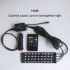 He12bc8ea681444b4b12579193b0503b3q.webp LED Car Foot Light Ambient Lamp With USB Wireless Remote Music Control Multiple Modes Automotive Interior Decorative Lights