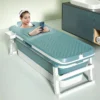 2023 Hot Sale New Design Large 150CM Portable Foldable Bathtub for Adults Plastic Drop Shipping Folding Bathtub