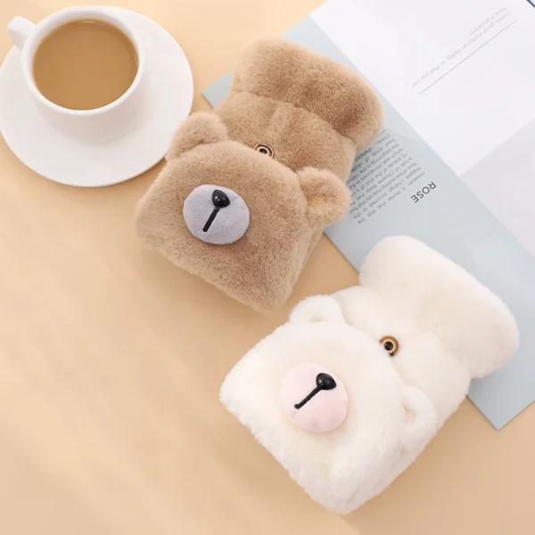 Hedec2f6426504f4b8222a31e1a56795bc.webp Fashionable Cute Bear Half Full Finger Lovely Warm Ladies Mittens Girls Women Winter Gloves