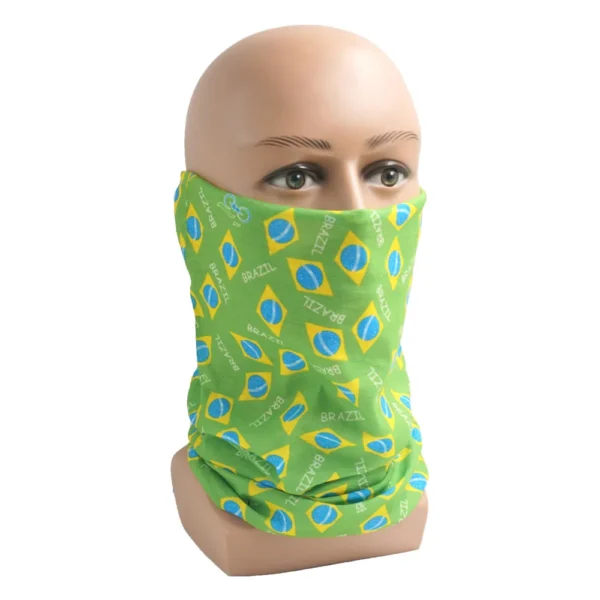 Mexico/Argentina/Brazil/Chile Latin America National Flags Seamless Face Shields Bandana Tube Multifunctional Neck Gaiter Scarf