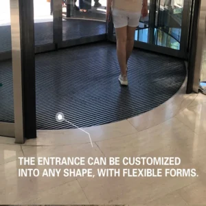 Custom Logo Heavy Duty Durable Floor Matting Anti-slip Aluminium Entrance Mat, Stripe From Belgium, for Indoor Outdoor