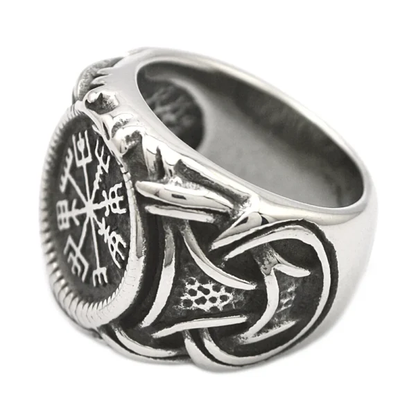Hf810e03fbfb94679adbd96eda8f045c3B.webp Latest Design Vintage Biker Ring Charm Men Jewelry Accessories Stainless Steel Ring