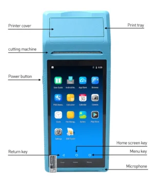 Q2 Q2i Q2P  Android 11 Handheld  PDA Thermal Printer with BT & Wifi  Optional NFC and Scanning
