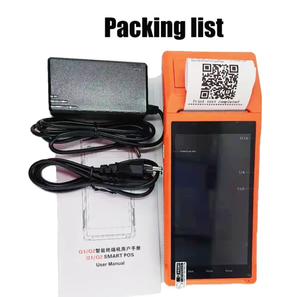 H9543bbd1297b4f7d8512fa9003e950c1r.webp Q2 Q2i Q2P Android 11 Handheld PDA Thermal Printer with BT & Wifi Optional NFC and Scanning